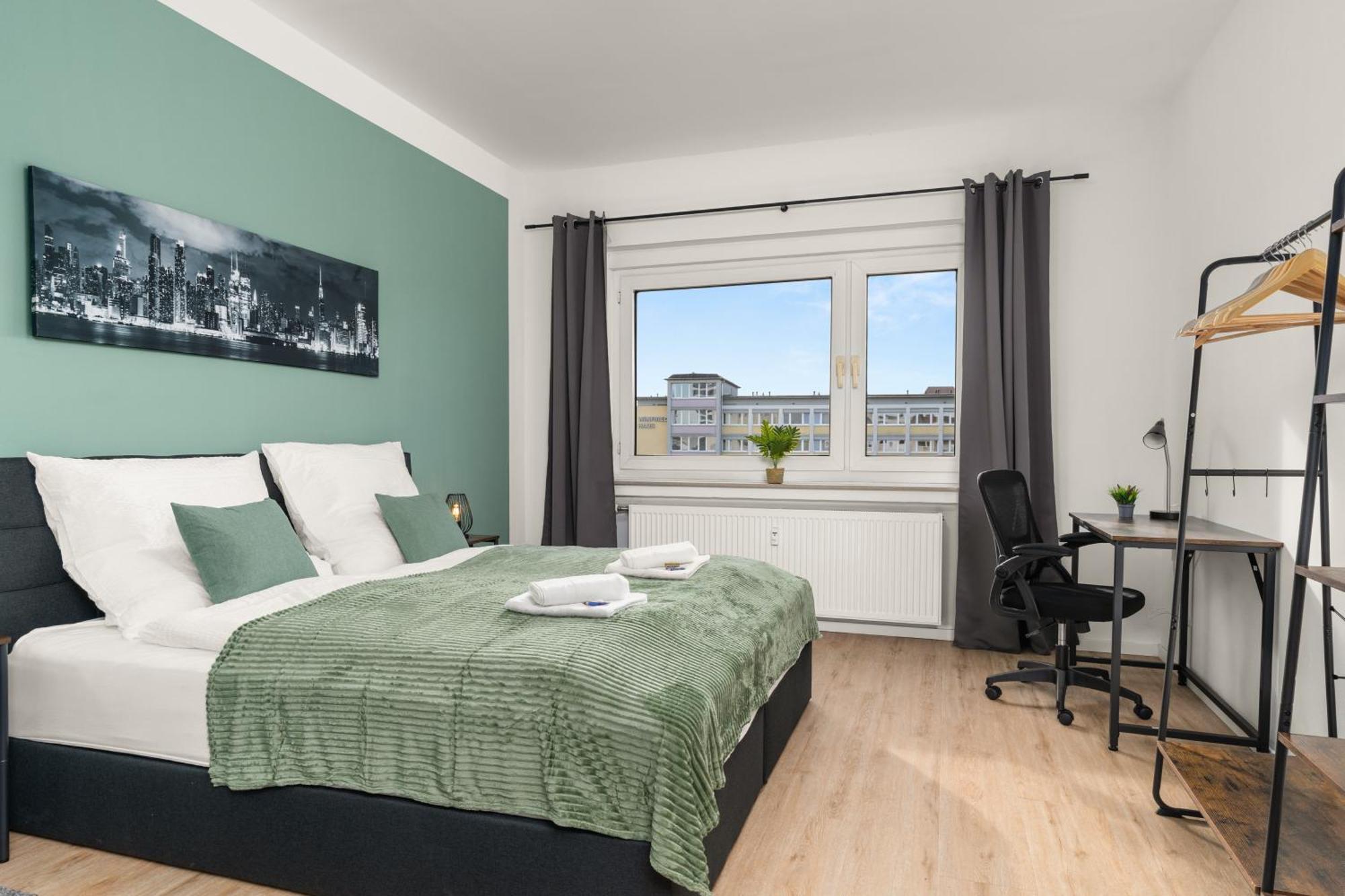 בילפלד Homely-Apartment Manhattanart, Zentral, Parkplatz, Billard,Ps4, Dart, Balkon מראה חיצוני תמונה